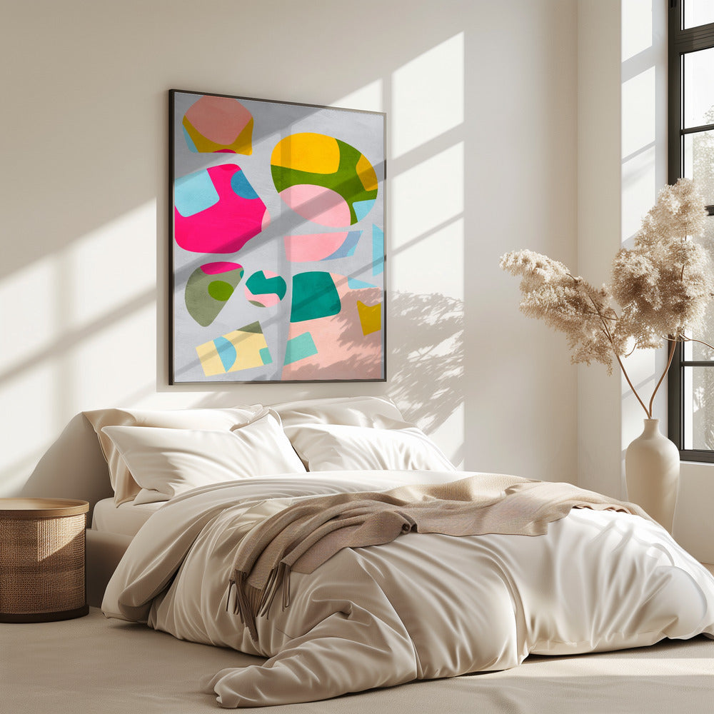 Minimaler Ausschnitt bunt | Poster
