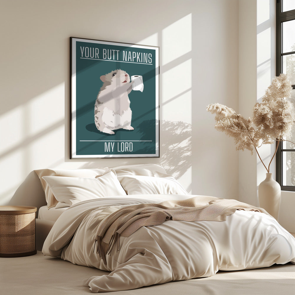 Deine Po-Servietten, mein Herr | Poster