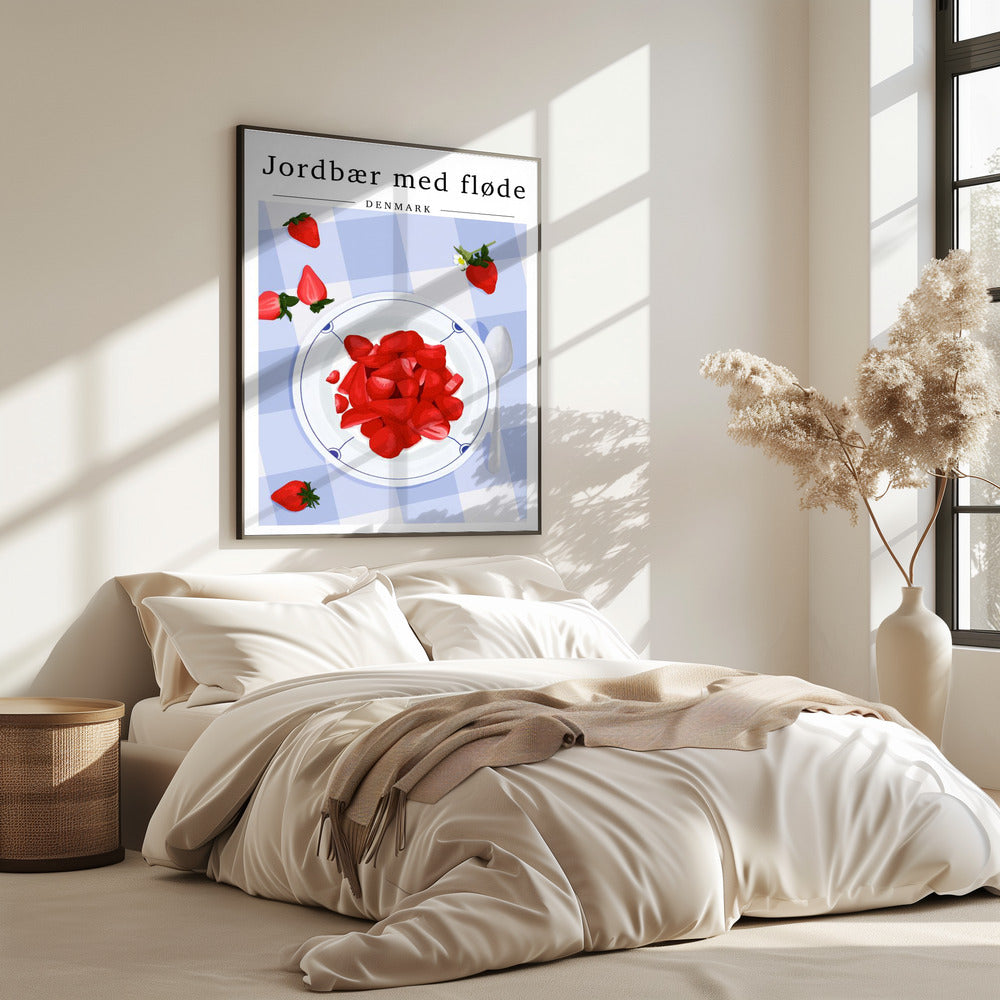 Erdbeere mit Sahne - Dänemark | Poster