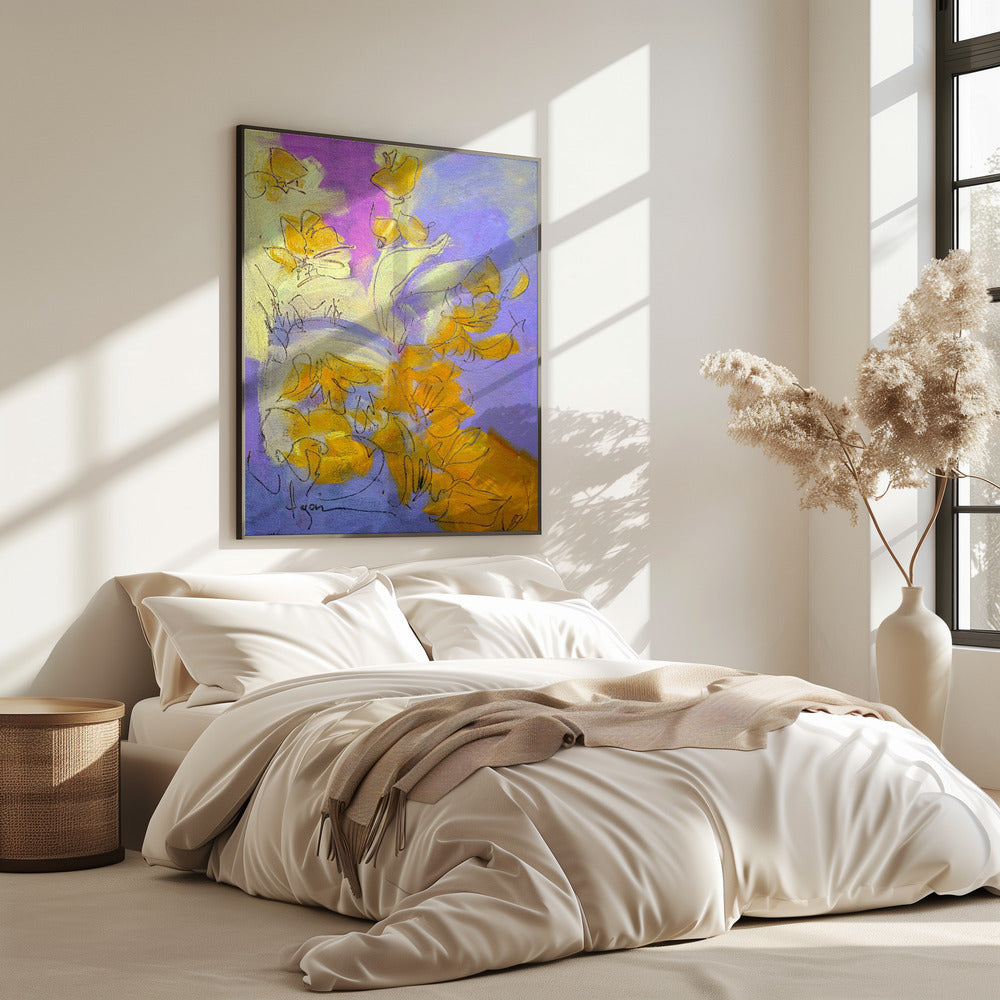 Golden Blossom Glow | Poster