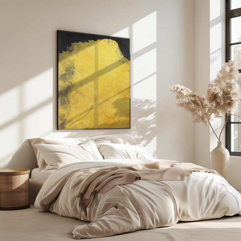 Minimal Landscape Black and Yellow 01 | Poster