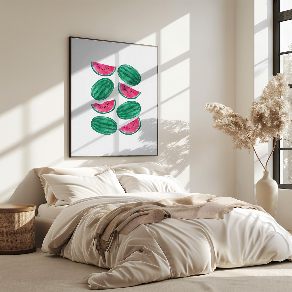 Wassermelonenmenge | Poster