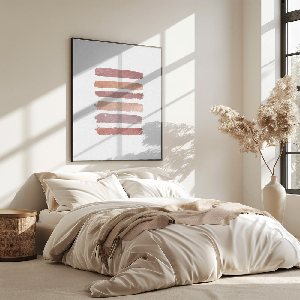 Altrosa Streifen | Poster