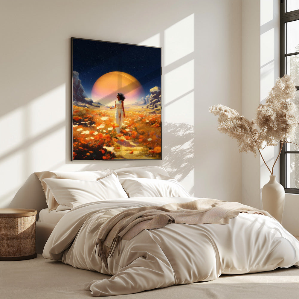 Kosmische Blumenfelder | Poster