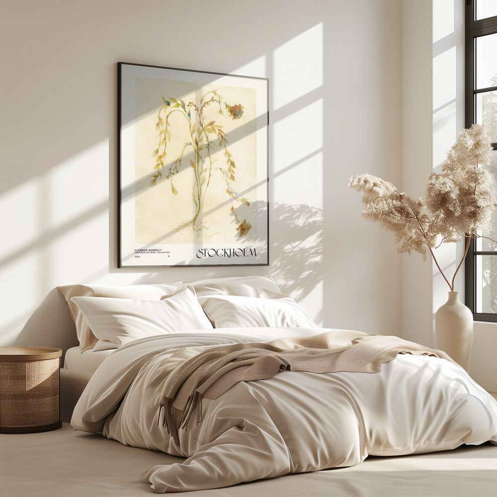 Aquarelldrucksammlung. Blumenmarkt – Stockholm | Poster