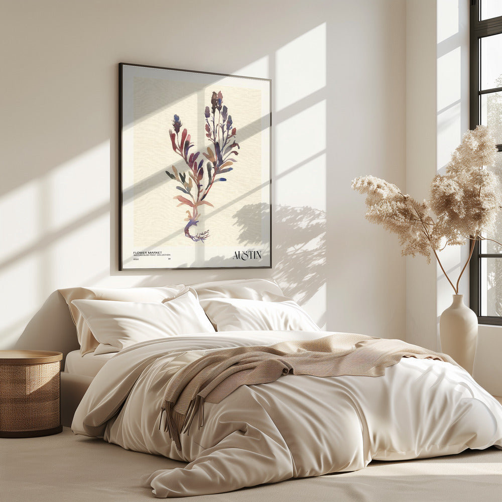 Aquarelldrucksammlung. Blumenmarkt - Austin | Poster