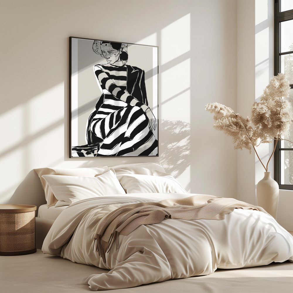 Gestreifte Eleganz | Poster