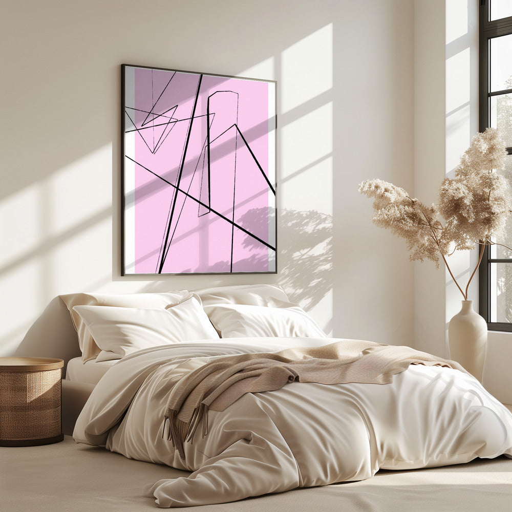 Abstrakte Linienlandschaft | Poster