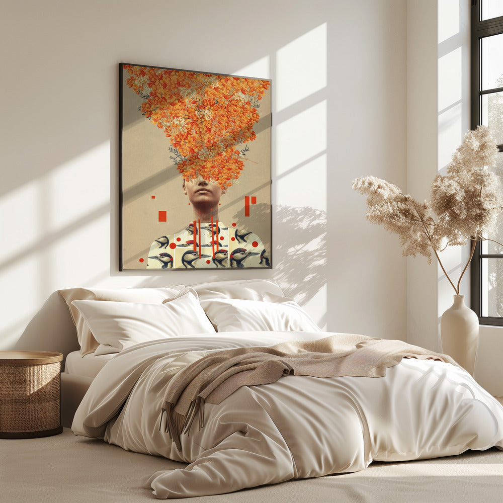 Vogelflug im Herbst | Poster