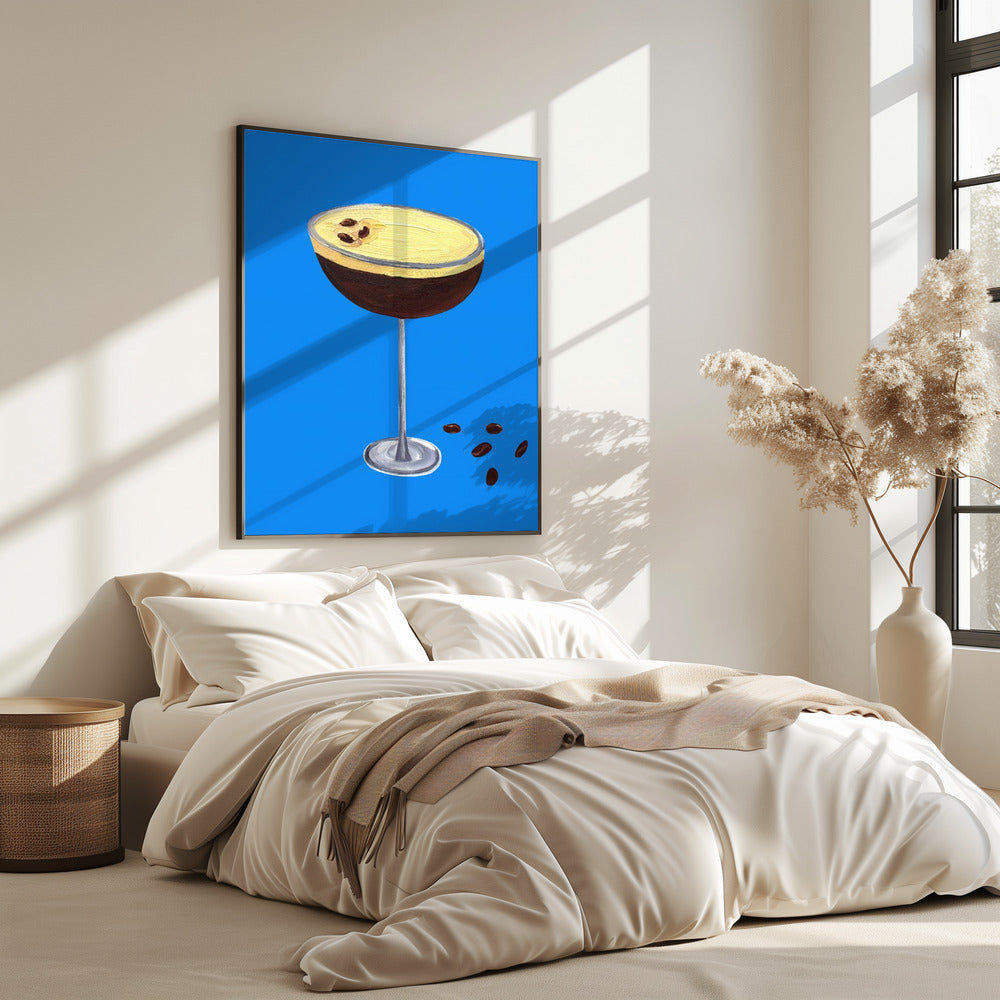 Espresso Martini Blau | Poster