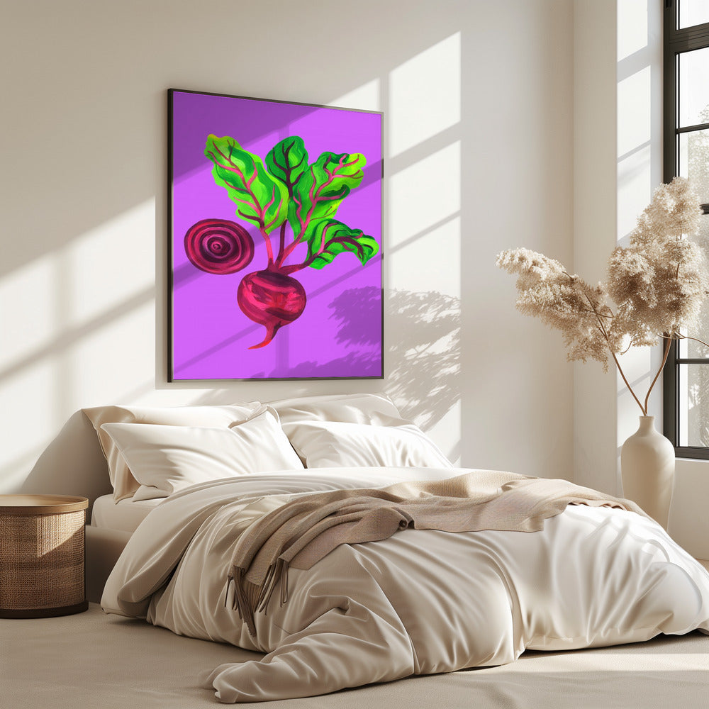 Rote-Bete-Wirbel Lila | Poster