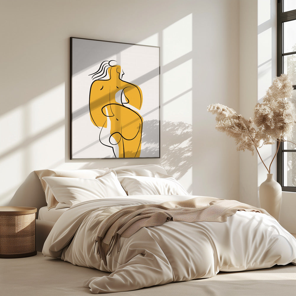 Lines and Curves In Nude | Poster