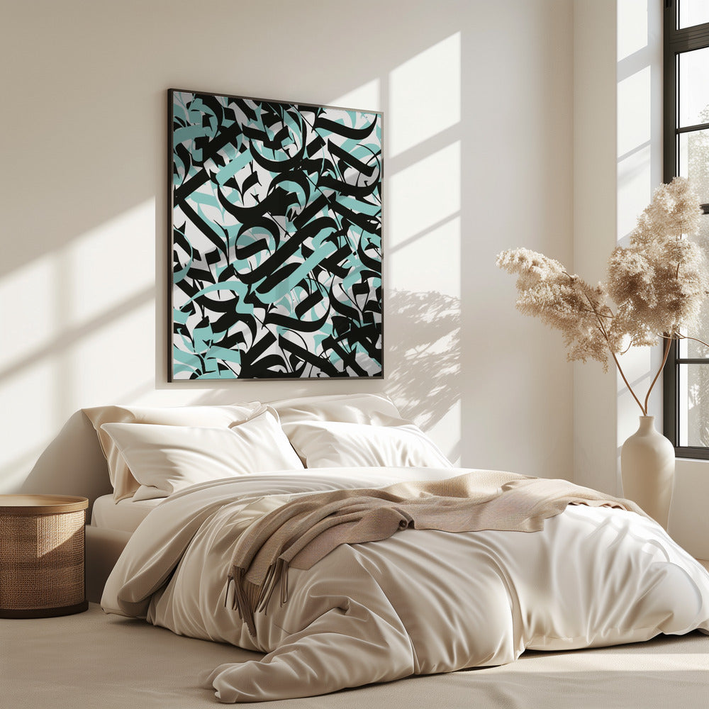 Flowing Script Chaos | Poster