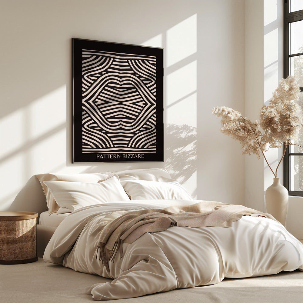 Schwarzes Muster Bizarr | Poster