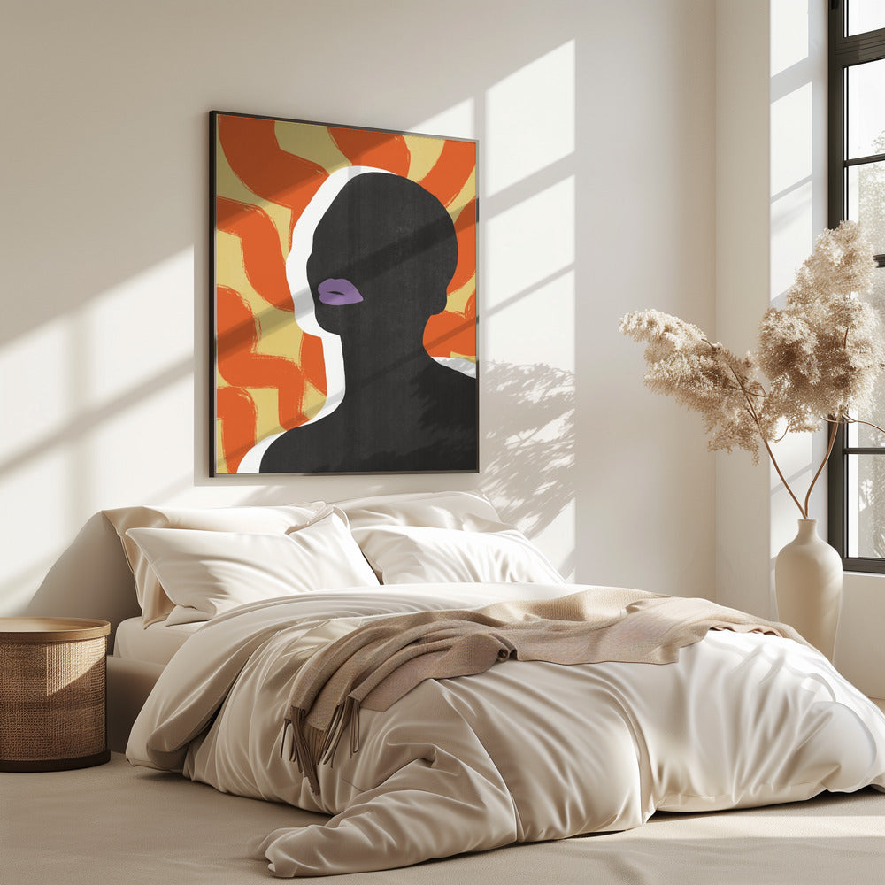 Anonymes Porträt in der Sonne | Poster