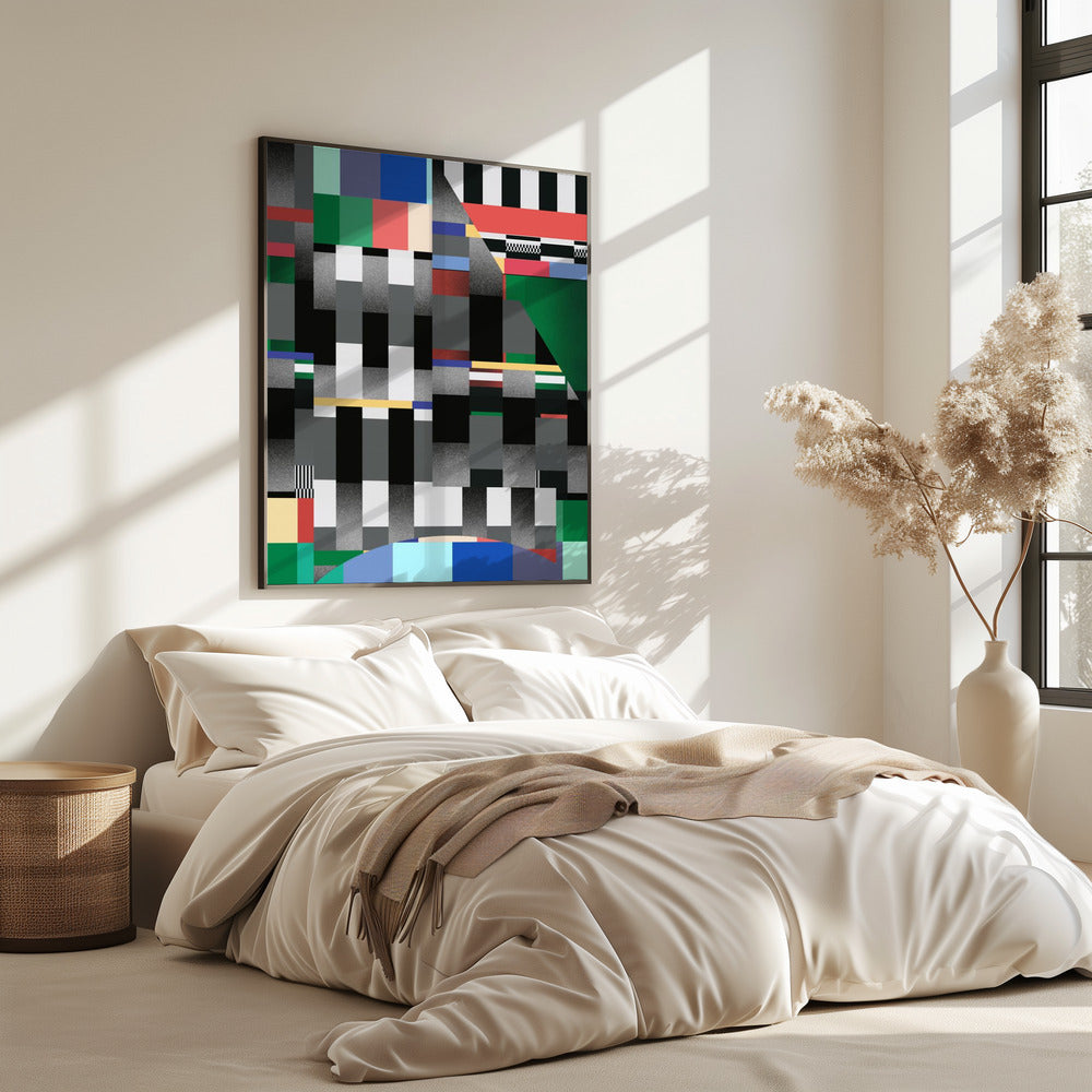 Glitch abstraktes Kunstwerk 01 | Poster