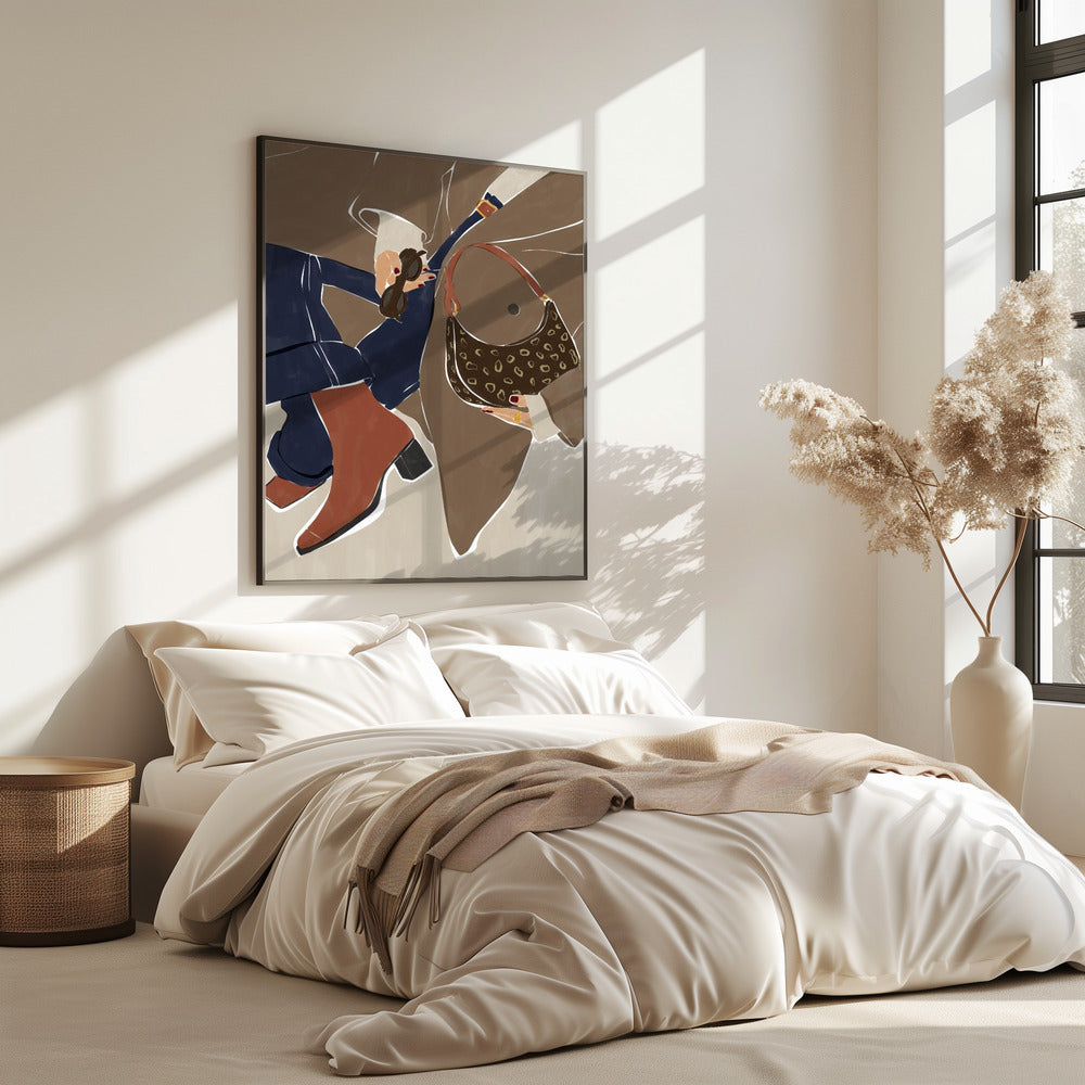 Herbstmode-Vibes – Kunstdruck von Ivy Green Illustrations | Poster