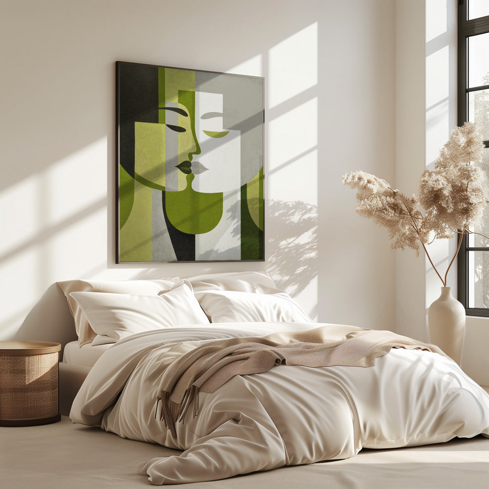 Küss mich, Grün, Grau | Poster