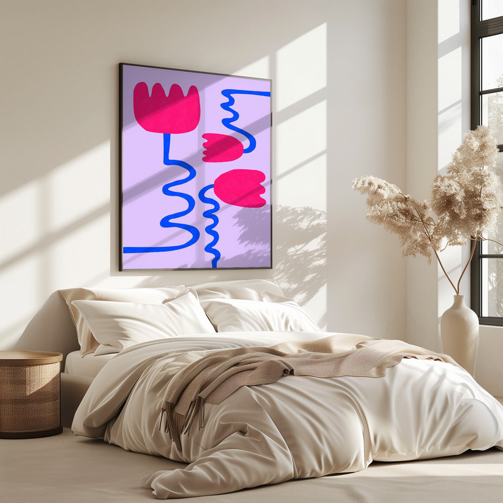 Purpurrote Blüten | Poster