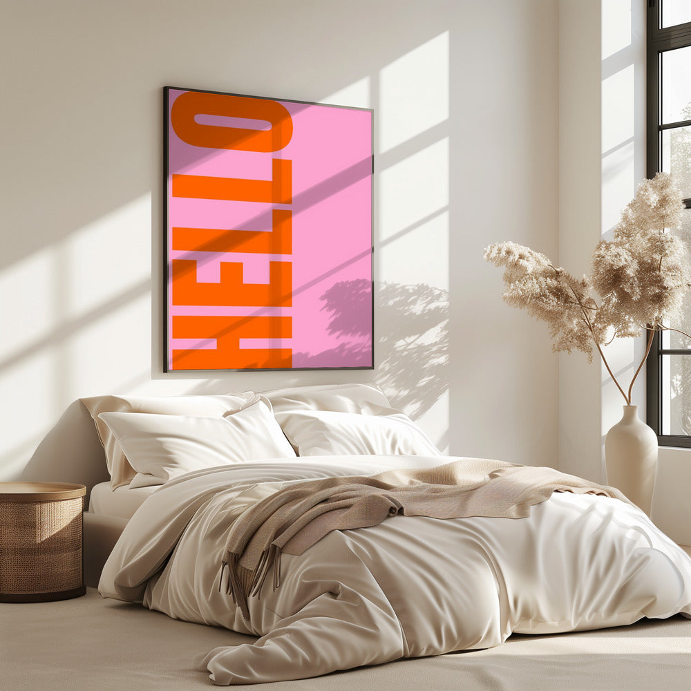 Fettgedrucktes Grußplakat