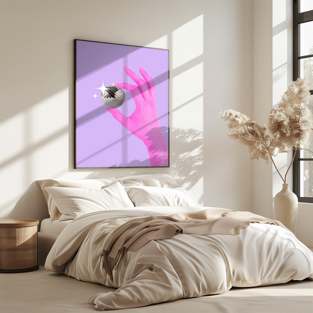 Rosa leuchtende Kugel | Poster