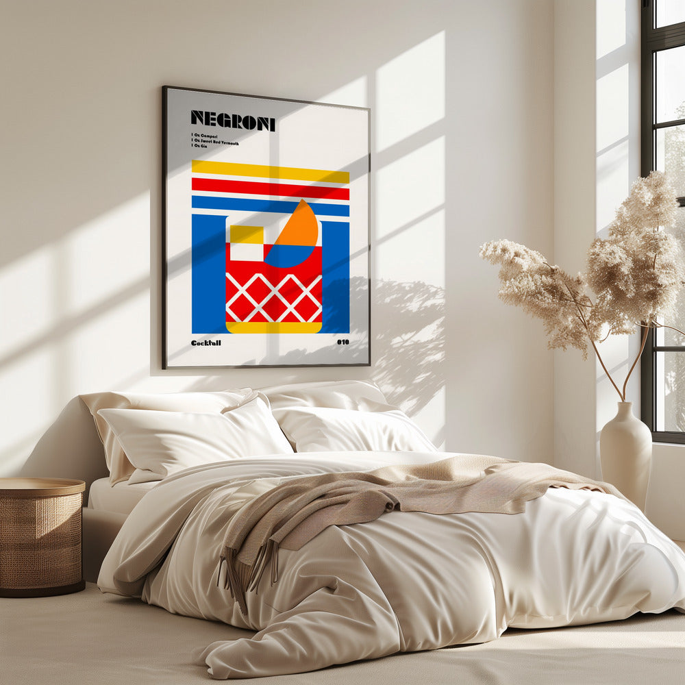 Negroni Bauhaus Cocktail | Poster