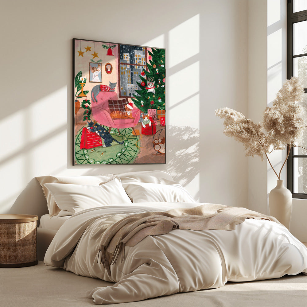 Weihnachtskatzen in NY | Poster