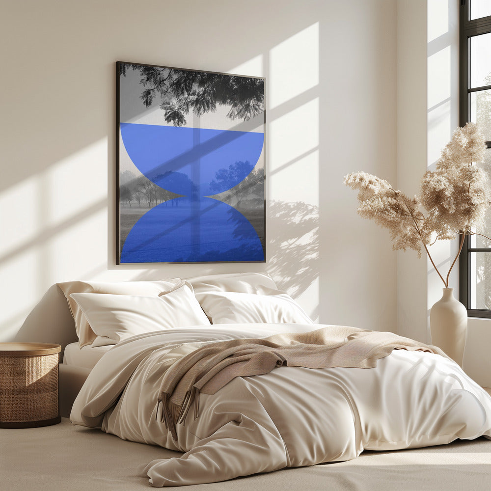 Nebliger blauer Horizont | Poster