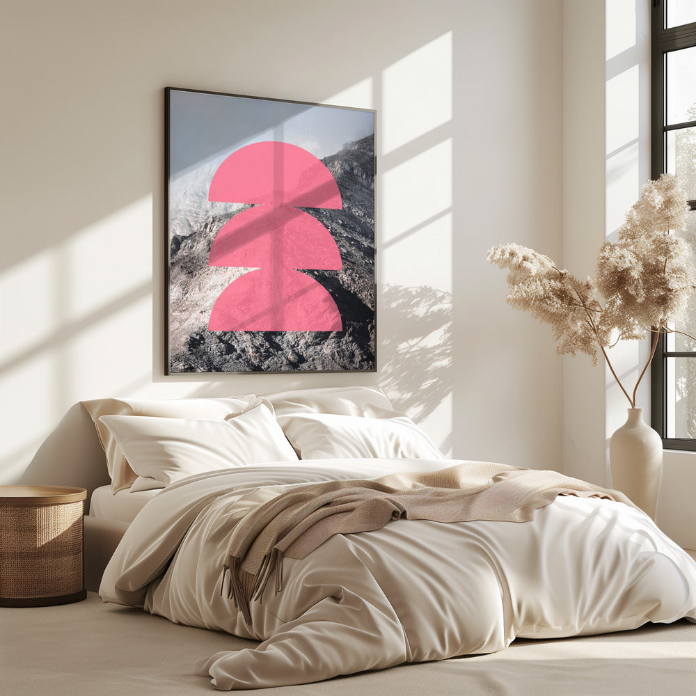 Rosa Horizontschichten | Poster