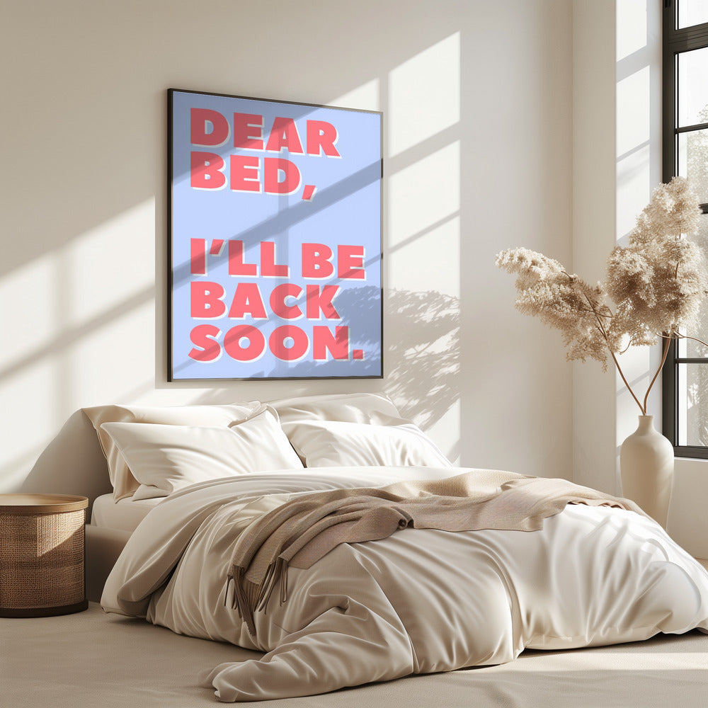 Brief an mein Bett | Poster