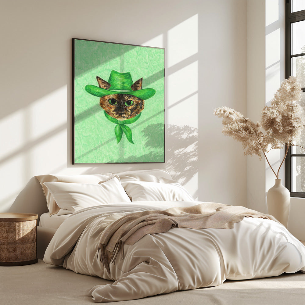 Tilly, die Cowgirl-Schildpattkatze | Poster