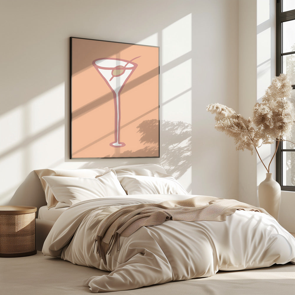Olive im Glas Pfirsich Flaum Poster | Poster