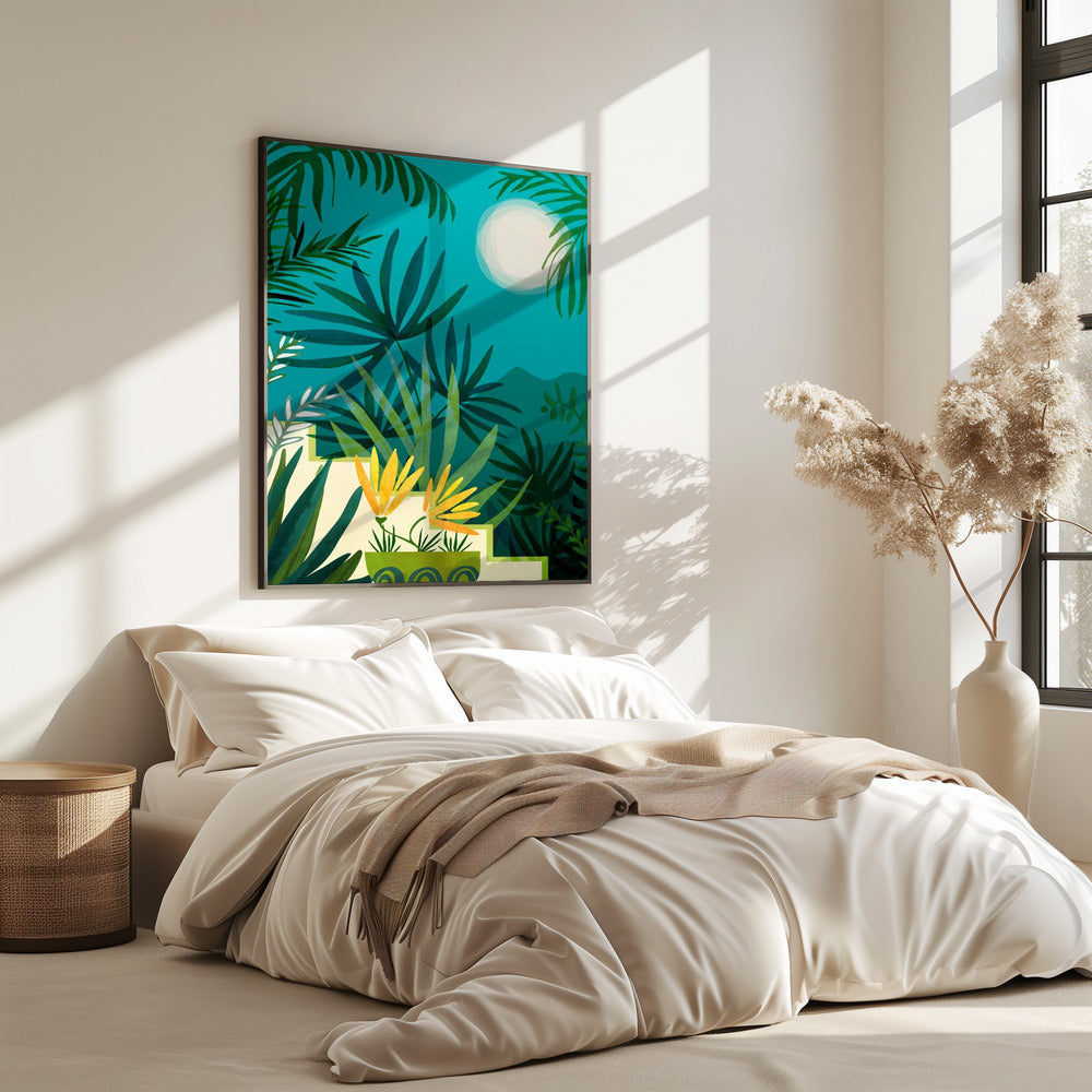 Regenwald im Mondlicht | Poster