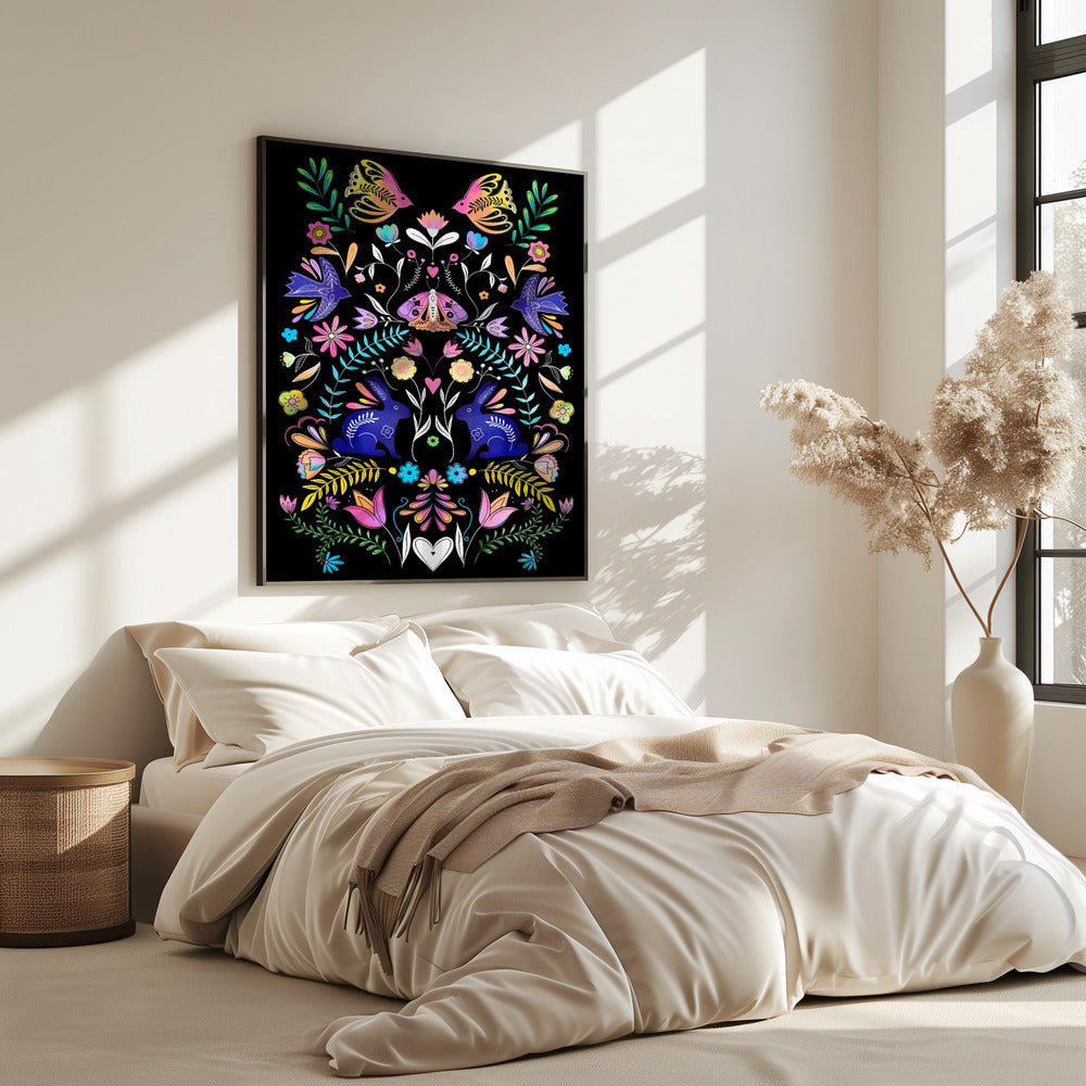Bunte Volkskunst-Illustration | Poster