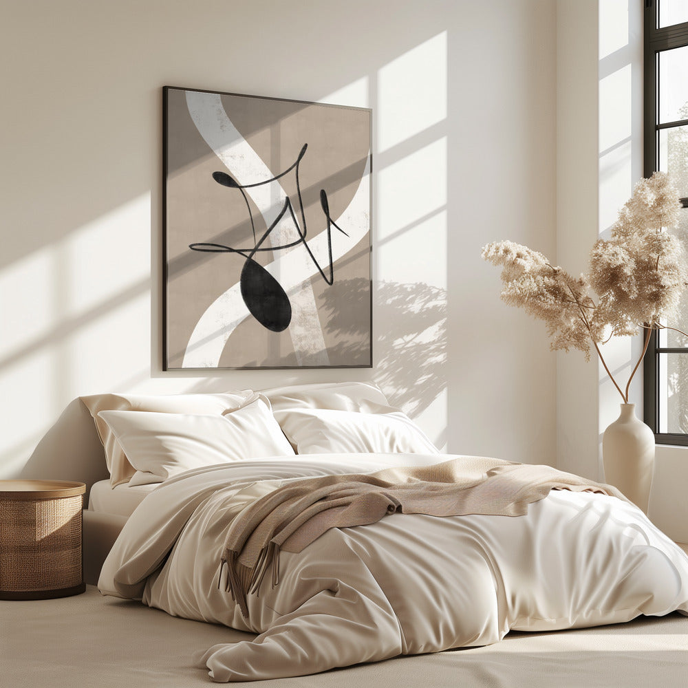 Beige abstrakt Nr. 2 | Poster