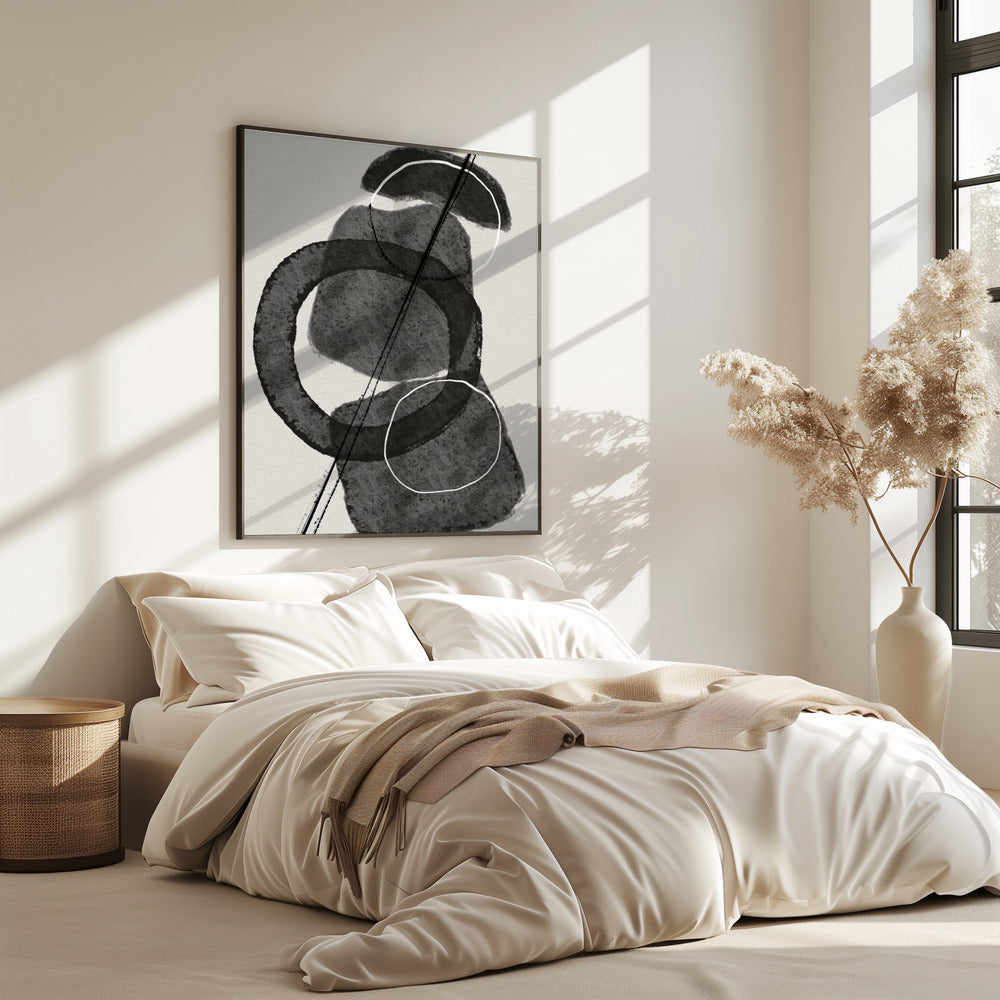 Monochrome Kreise | Poster
