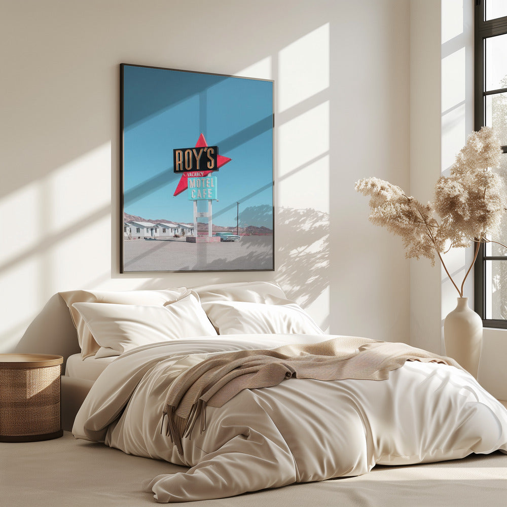 Roy's Motel Cafe Retro Schild | Poster