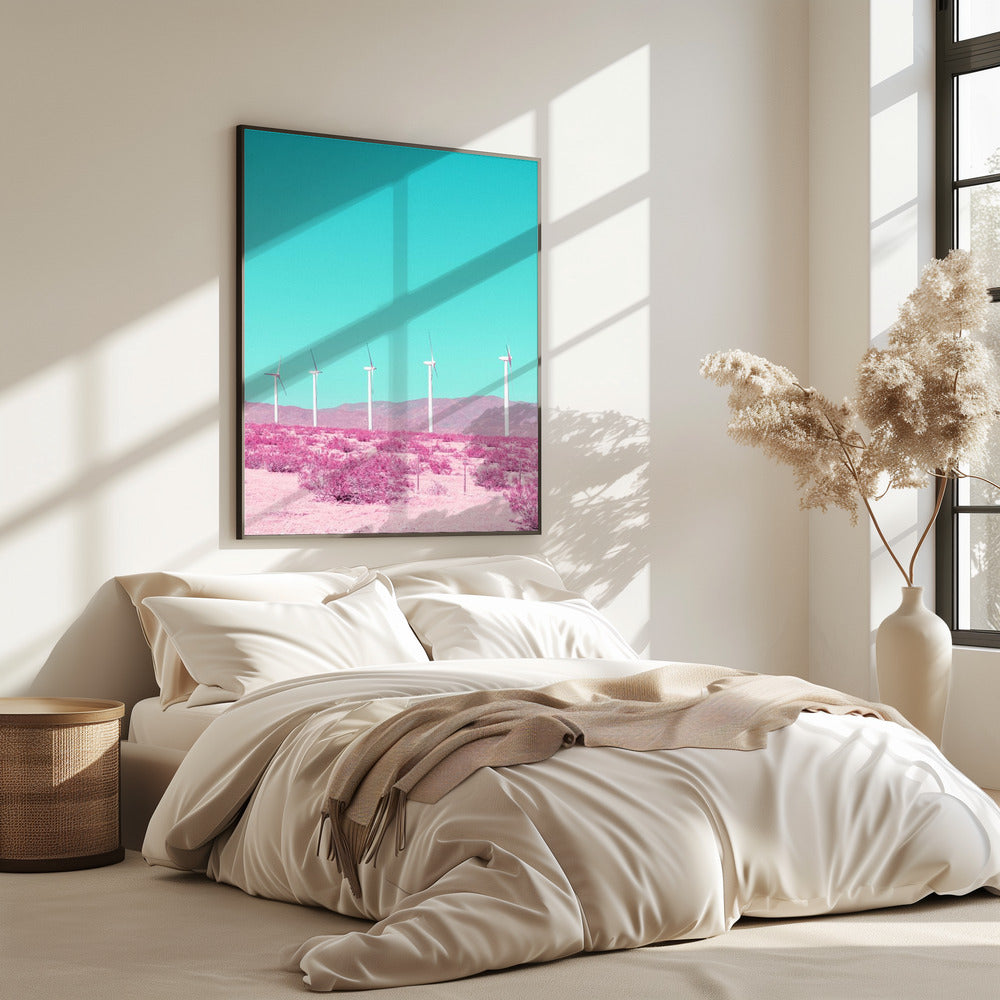 Palm Springs Windmühlen in der Wüste | Poster