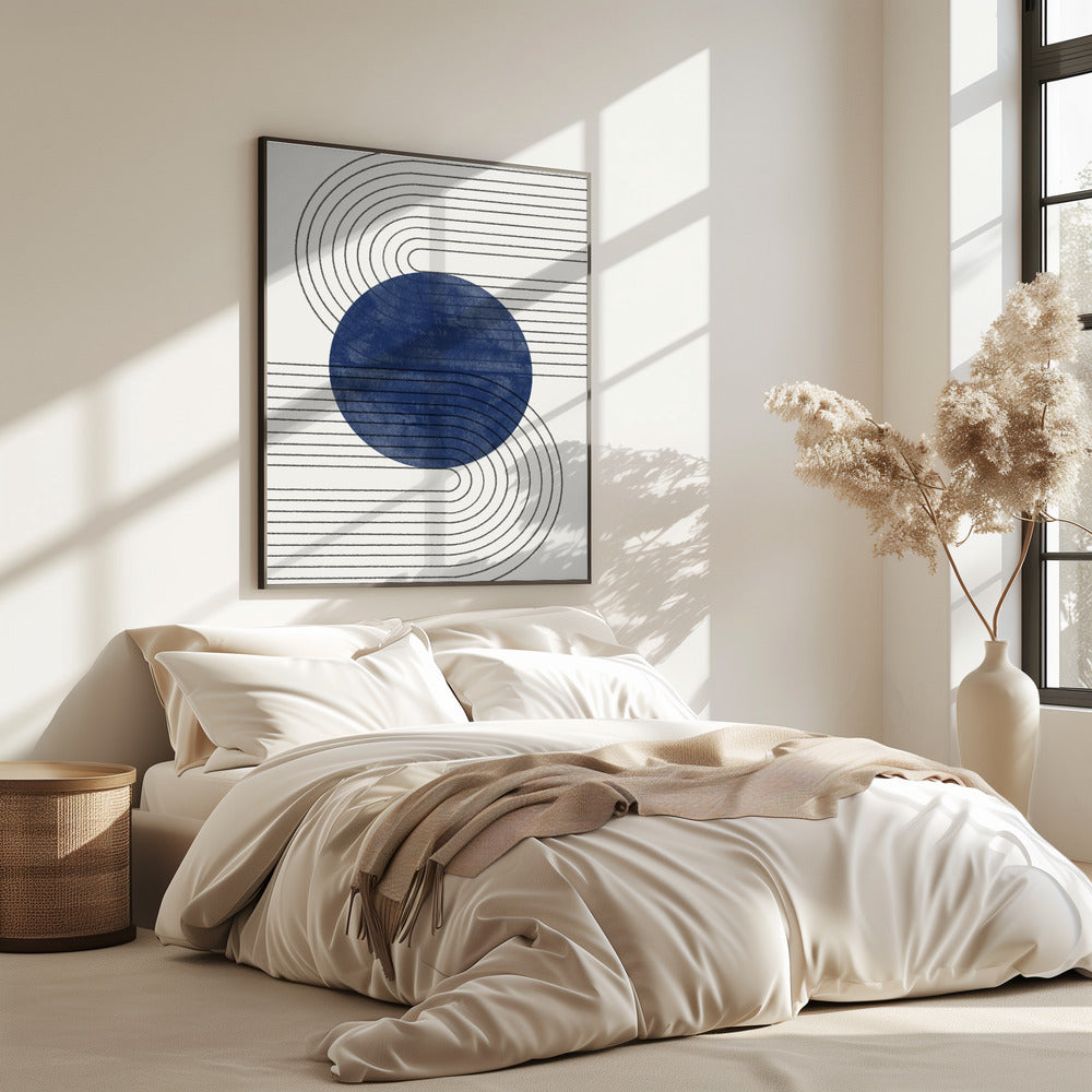 Blaue Sonnenfinsternislinien | Poster