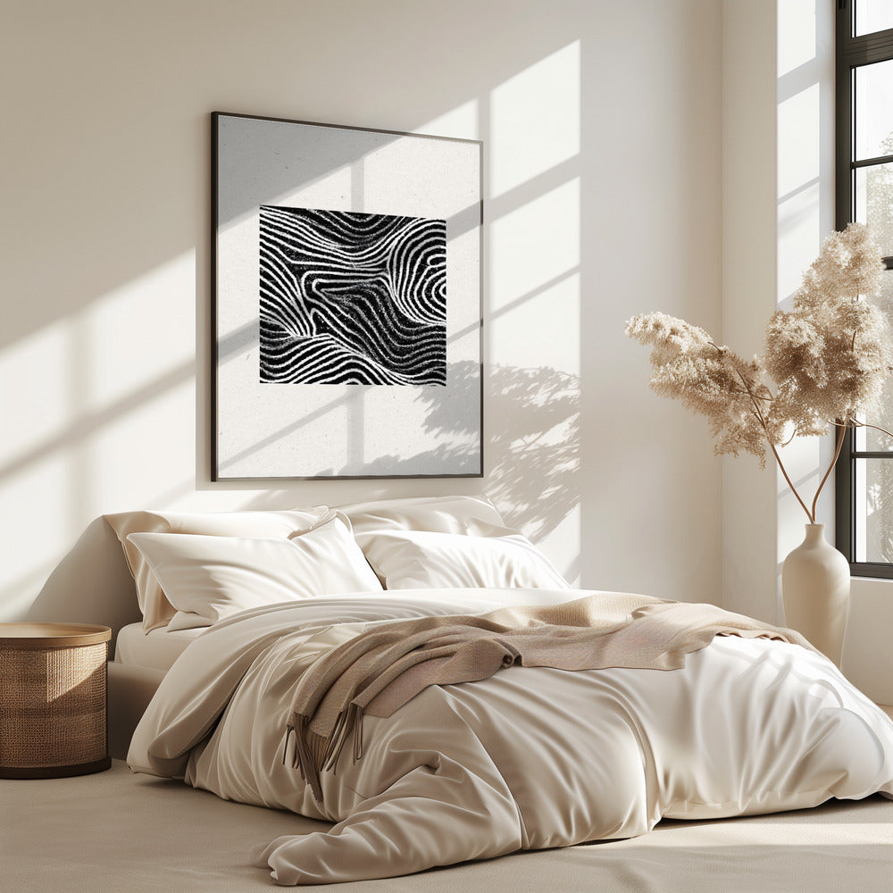 Black and White Waves | Poster