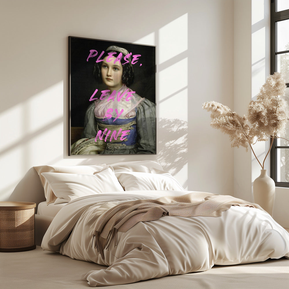 Bitte gehen Sie um neun | Poster