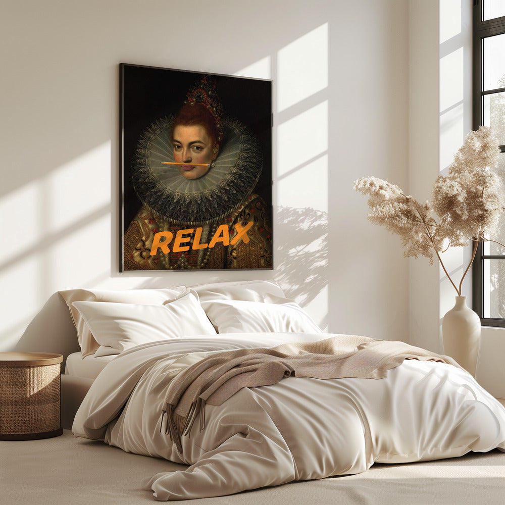 Entspannen Sie sich verändertes Ölgemälde | Poster