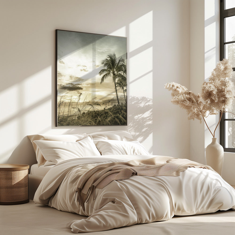 BONITA BEACH Vintage Sonnenuntergang | Poster