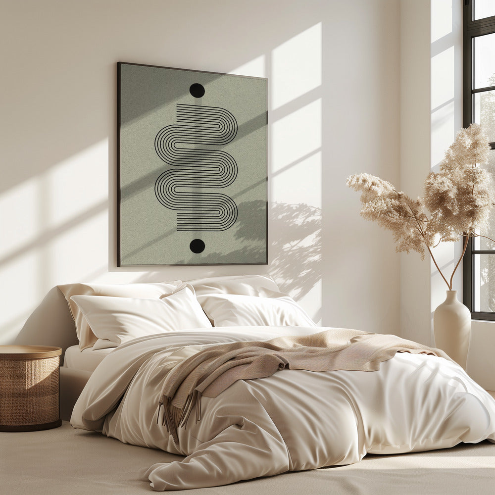 Gebogener Symmetriepfad | Poster