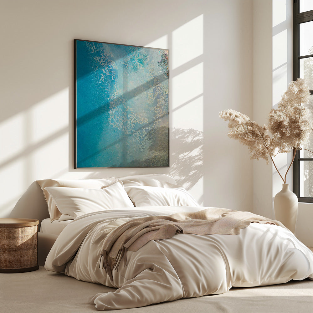 Sanftes Blau – Flaches Wasser | Poster
