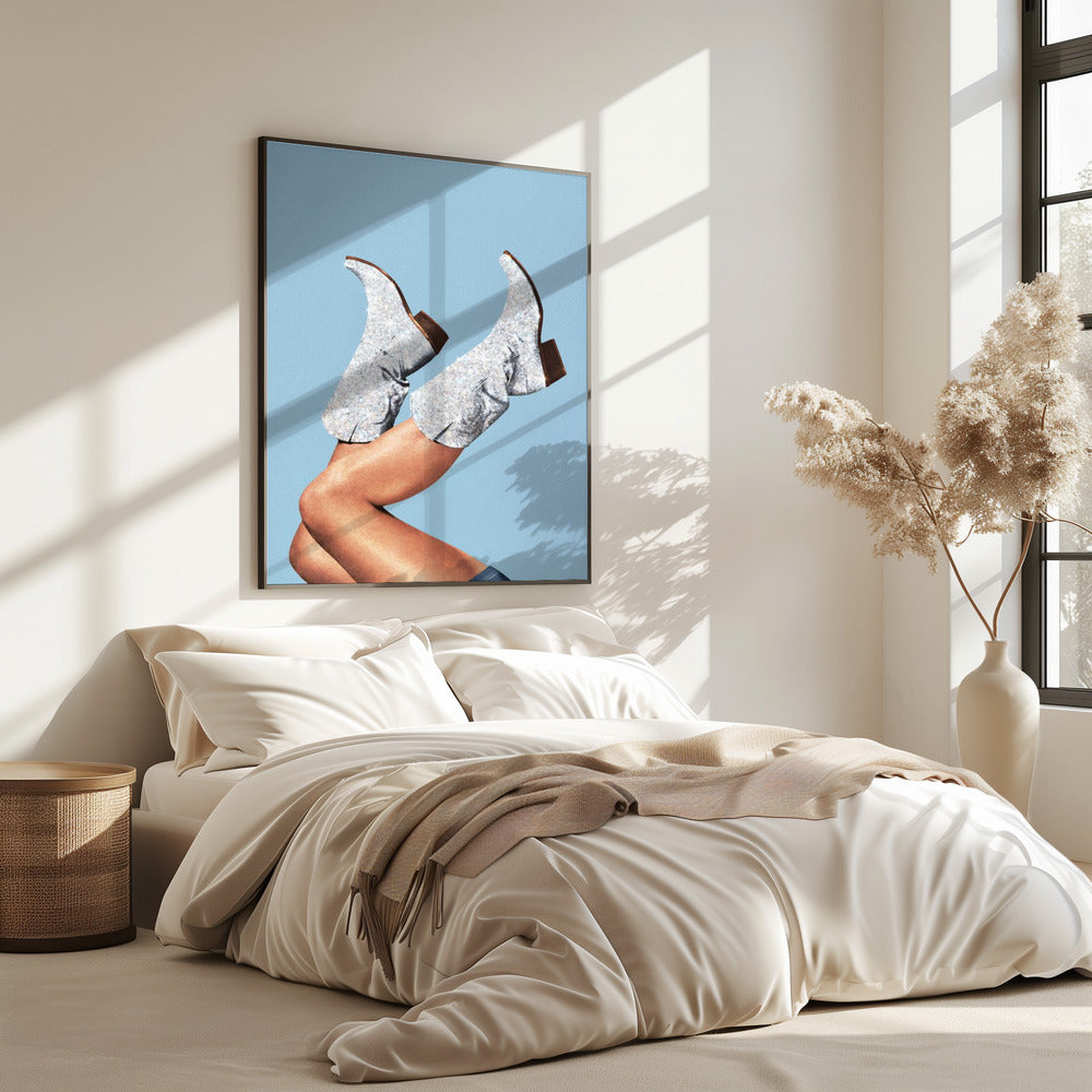 These Boots Glitter Blue II | Poster