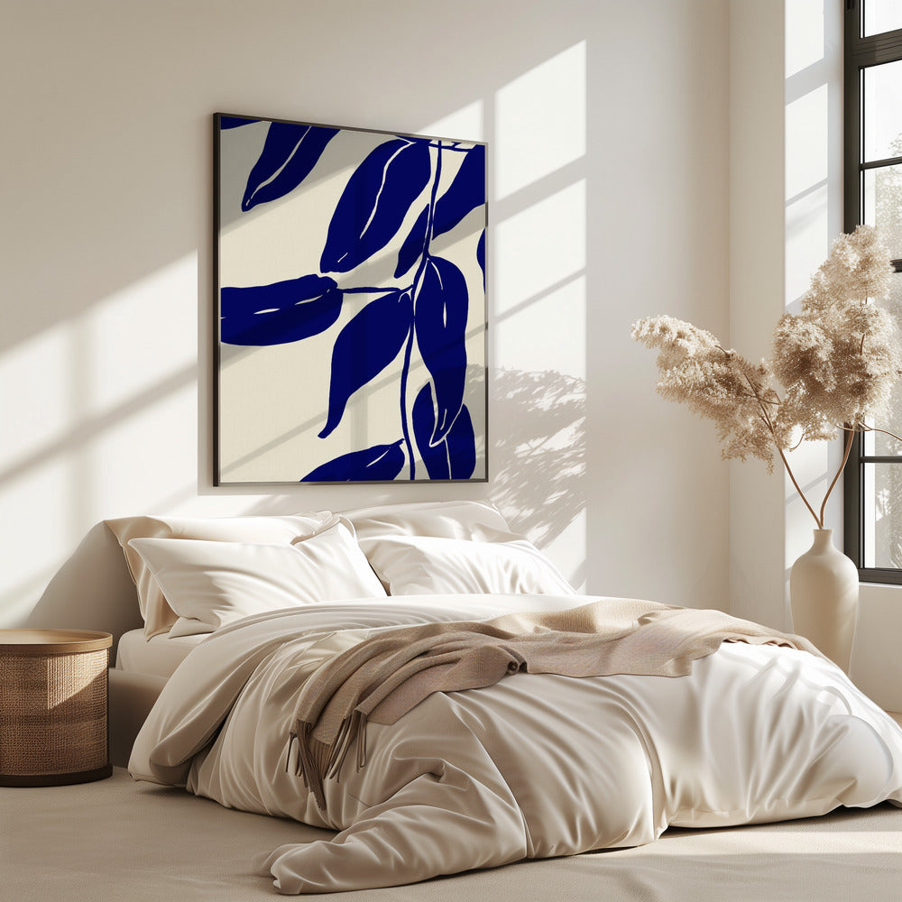 Indigo Blätter Tanz | Poster