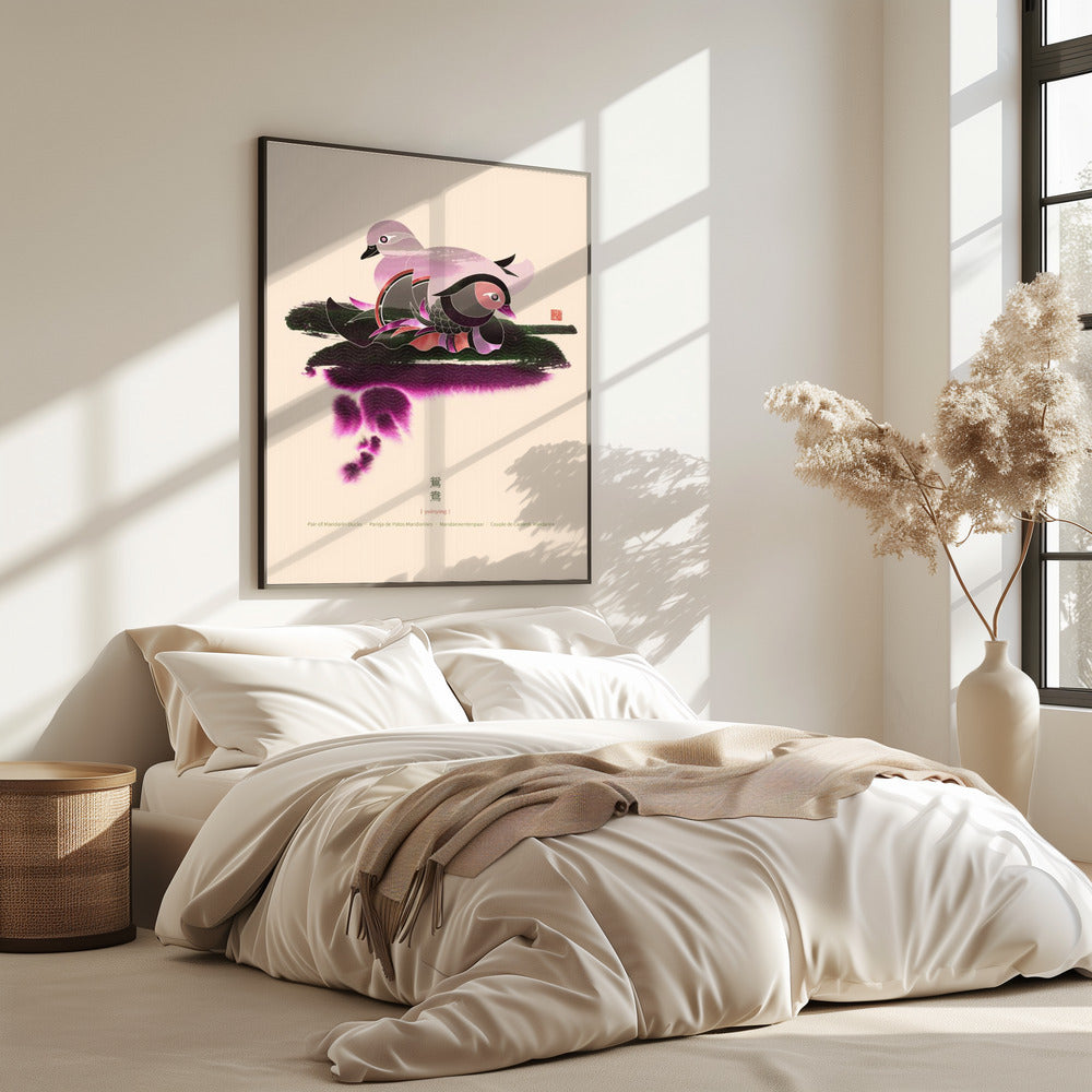 Pair of Mandarin Ducks | Poster