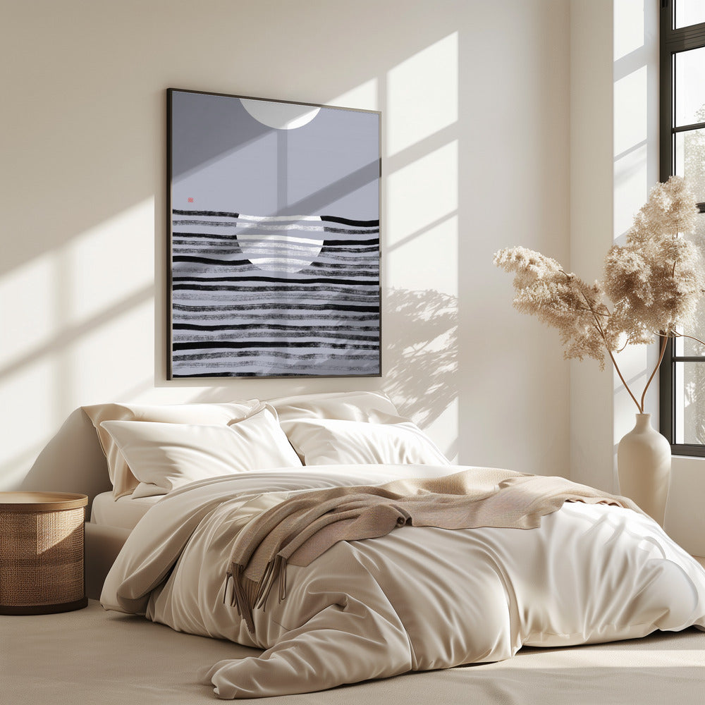 Versteckter Mond Nr. 2 | Reflexion | Poster