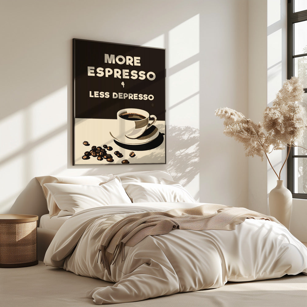 Mehr Espresso – weniger Depresso | Poster